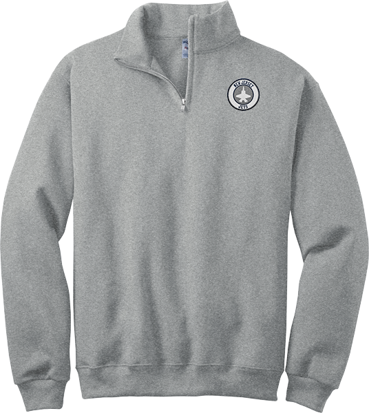 NJ Jets NuBlend 1/4-Zip Cadet Collar Sweatshirt