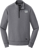 NJ Jets New Era Tri-Blend Fleece 1/4-Zip Pullover