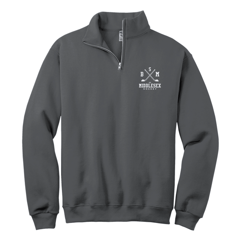 BSM Middlesex NuBlend 1/4-Zip Cadet Collar Sweatshirt