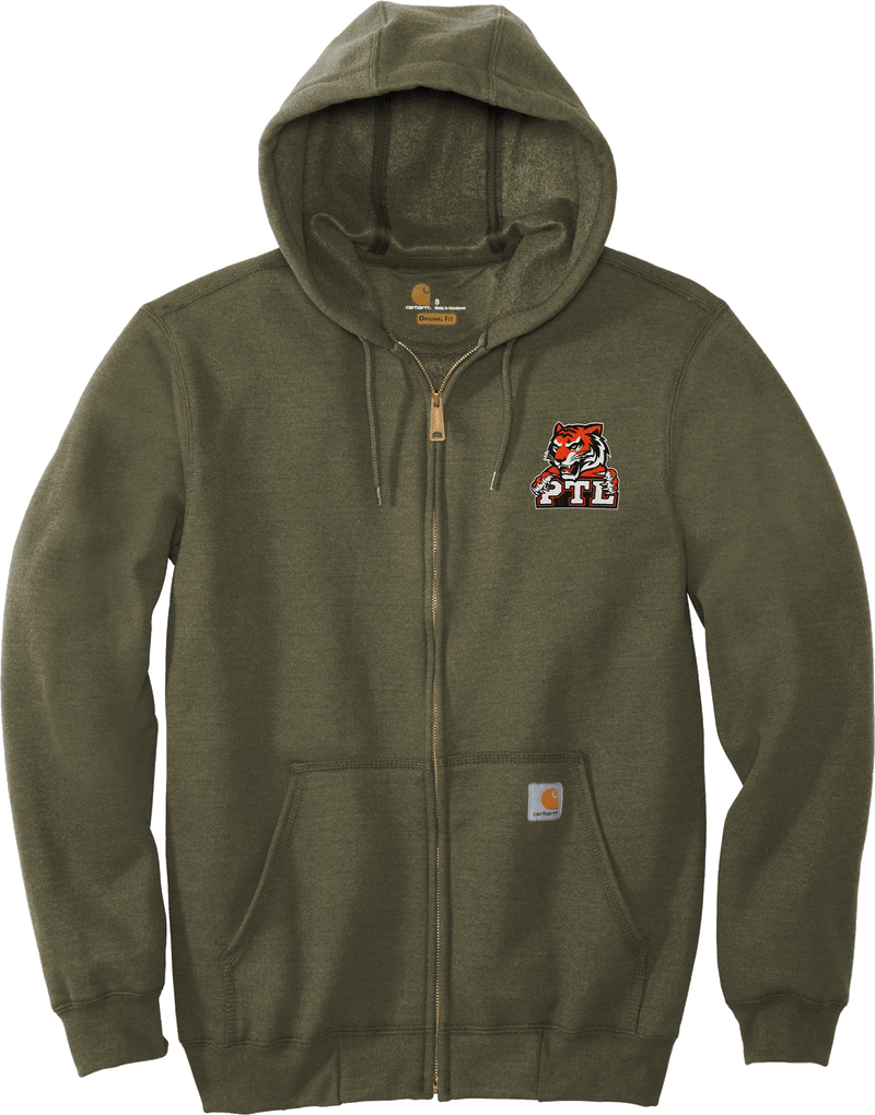 Princeton Tiger Lilies Carhartt Midweight Hooded Zip-Front Sweatshirt