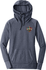 Delaware Ducks New Era Ladies Tri-Blend Fleece Pullover Hoodie