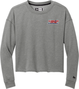 Mass Conn United New Era Ladies Tri-Blend Fleece Crop Crew