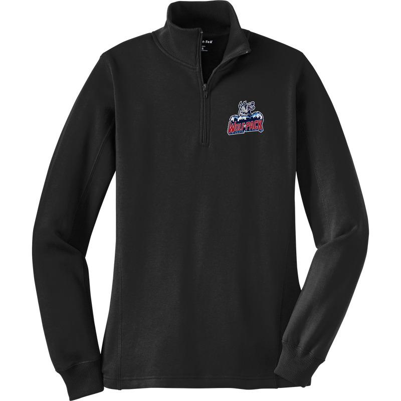 CT Wolfpack South Ladies 1/4-Zip Sweatshirt