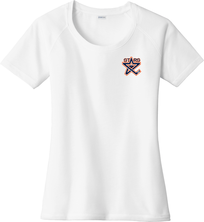 NY Stars Ladies PosiCharge Tri-Blend Wicking Scoop Neck Raglan Tee