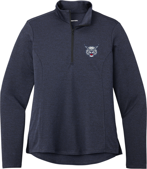 CT Bobcats Ladies Endeavor 1/2-Zip Pullover