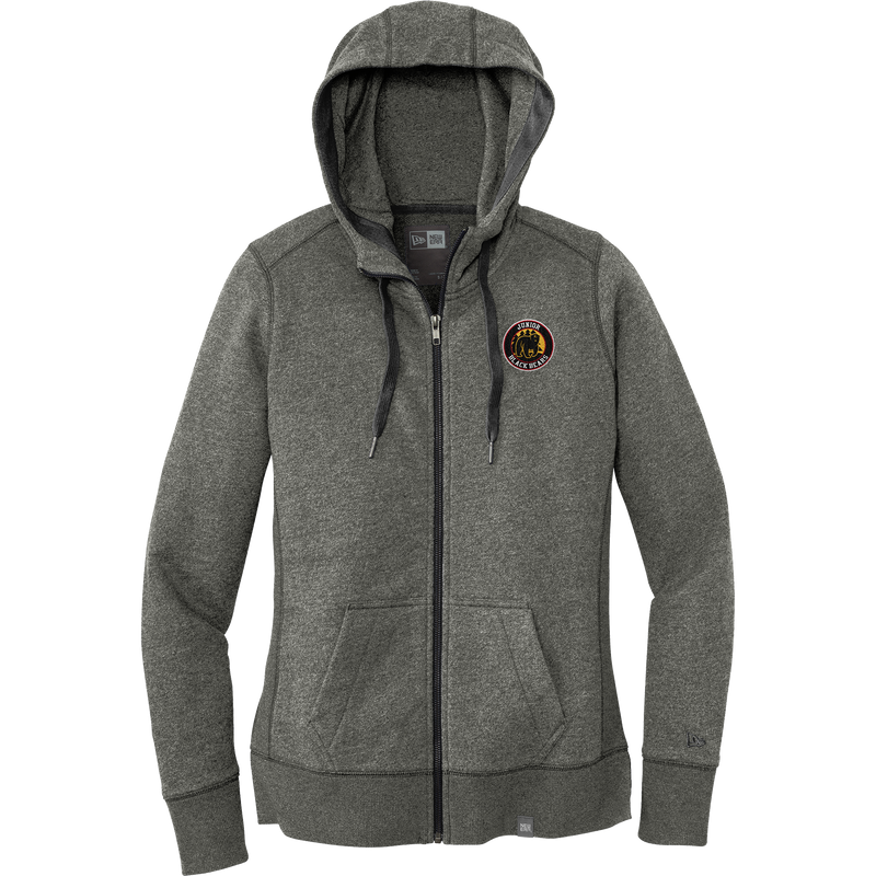 MD Jr. Black Bears New Era Ladies French Terry Full-Zip Hoodie