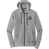 Mon Valley Thunder New Era Tri-Blend Fleece Full-Zip Hoodie