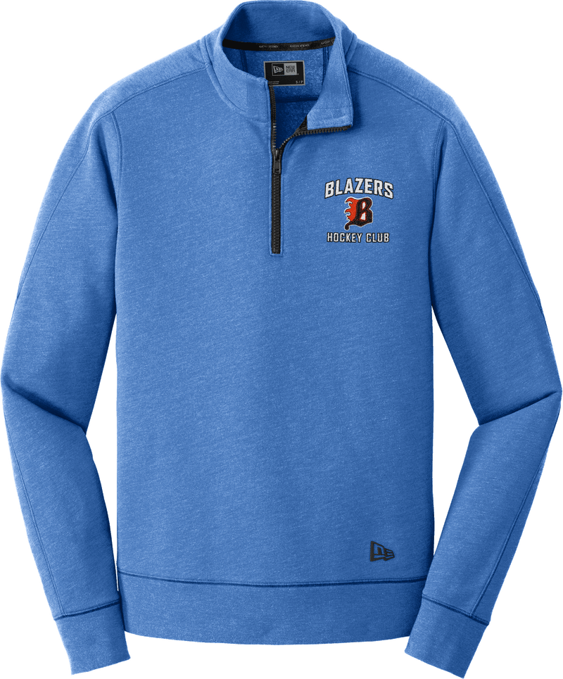 Philadelphia Blazers New Era Tri-Blend Fleece 1/4-Zip Pullover