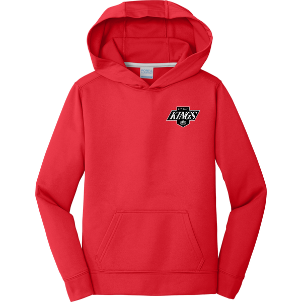 CT Oil Kings Youth Performance Fleece Pullover Hooded Sweatshirt