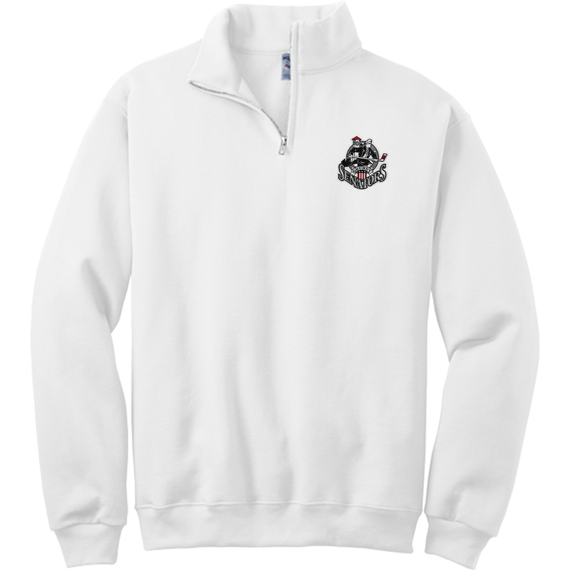 Grundy Senators NuBlend 1/4-Zip Cadet Collar Sweatshirt