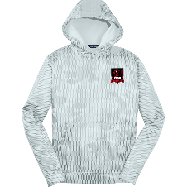 King Cobras Youth Sport-Wick CamoHex Fleece Hooded Pullover